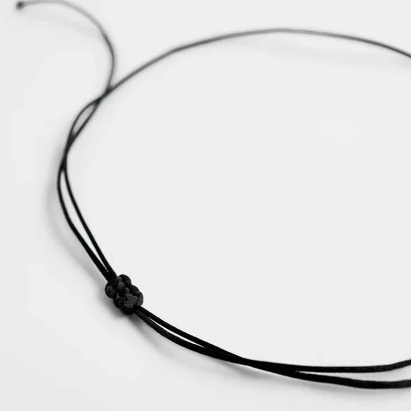 Zara Glass Heart Necklace Pendant on Cord - Picture 5 of 8